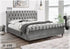 Velvet Fabric Grey Bed - DirectBed