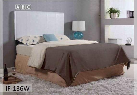 White PU Headboard - DirectBed
