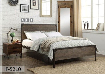 Wood Panel Bed with Steel Frame - DirectBed