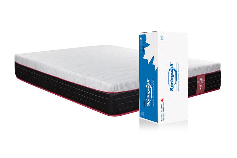Springwall Chiropractic Glacier 12" Pocket Coil Hybrid Medium Mattress