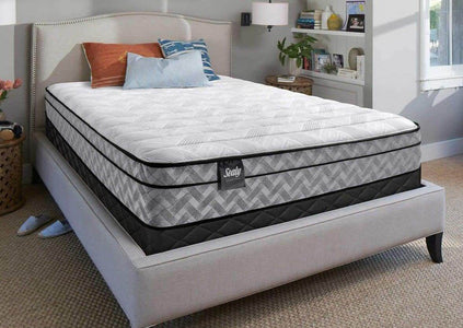 Queen Sealy -Essentials - Crosswick 12" Firm Foam Eurotop - DirectBed | Mattress Stores Hamilton, Niagara Falls, St Catharines, Stoney Creek, Burlington, Oakville, Ancaster