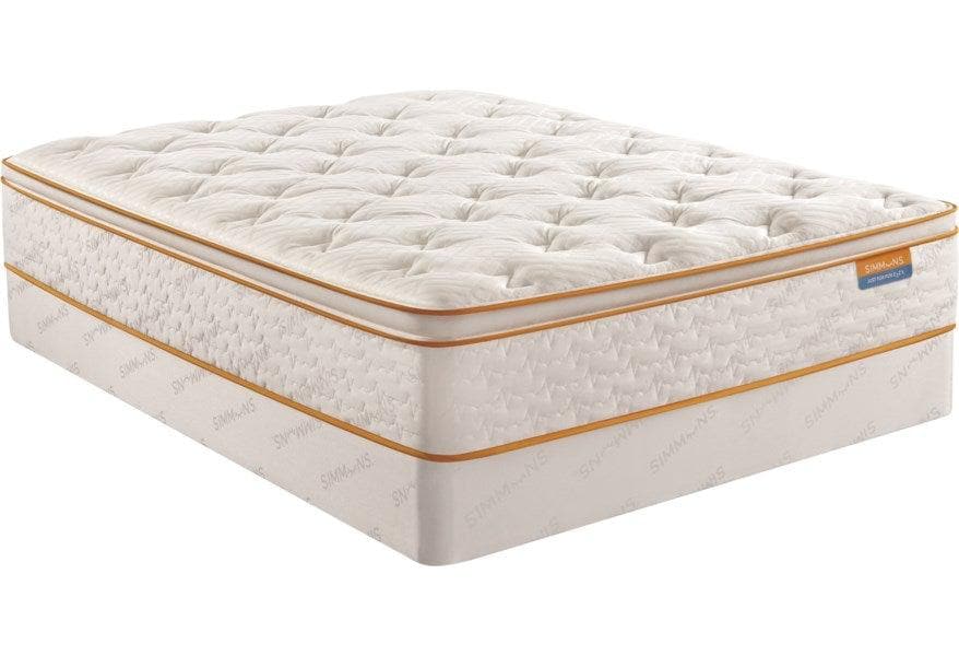 Simmons® 13" Sleep Thrillzzz Plush Pillow Top Mattress With Pocket Coil - DirectBed | Mattress Stores Hamilton, Niagara Falls, St Catharines, Stoney Creek, Burlington, Oakville, Ancaster
